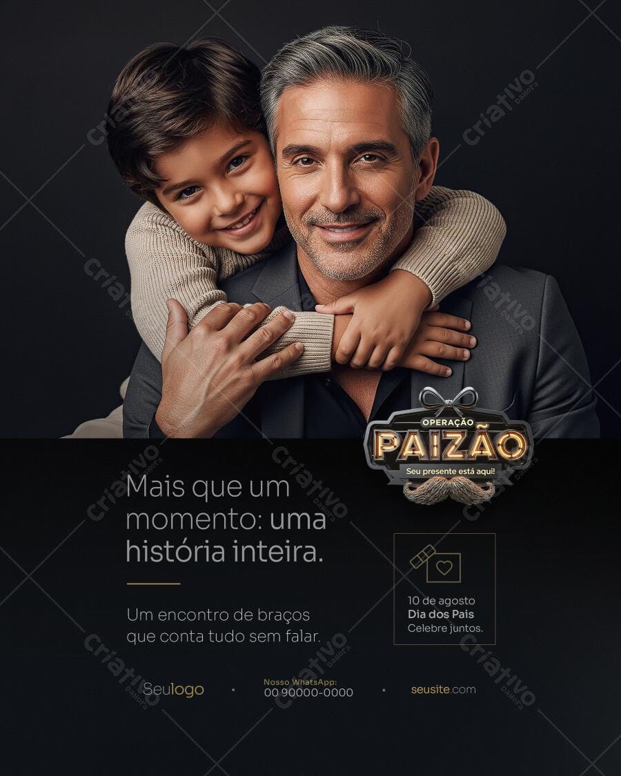 Flyer para o Dia dos Pais PSD Editável
