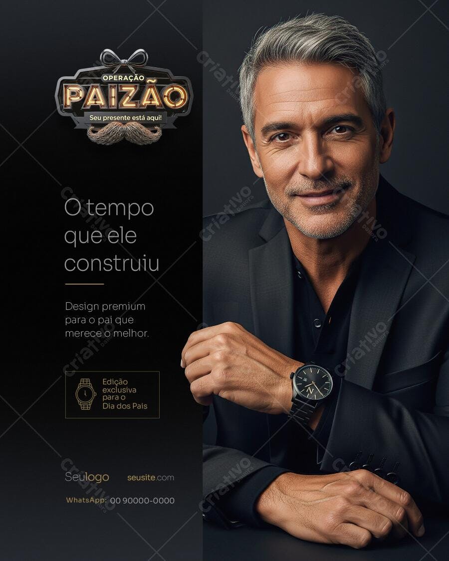 Flyer Dia dos Pais PSD Editável