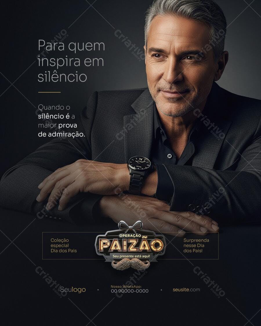 Flyer Dia dos Pais PSD Editável