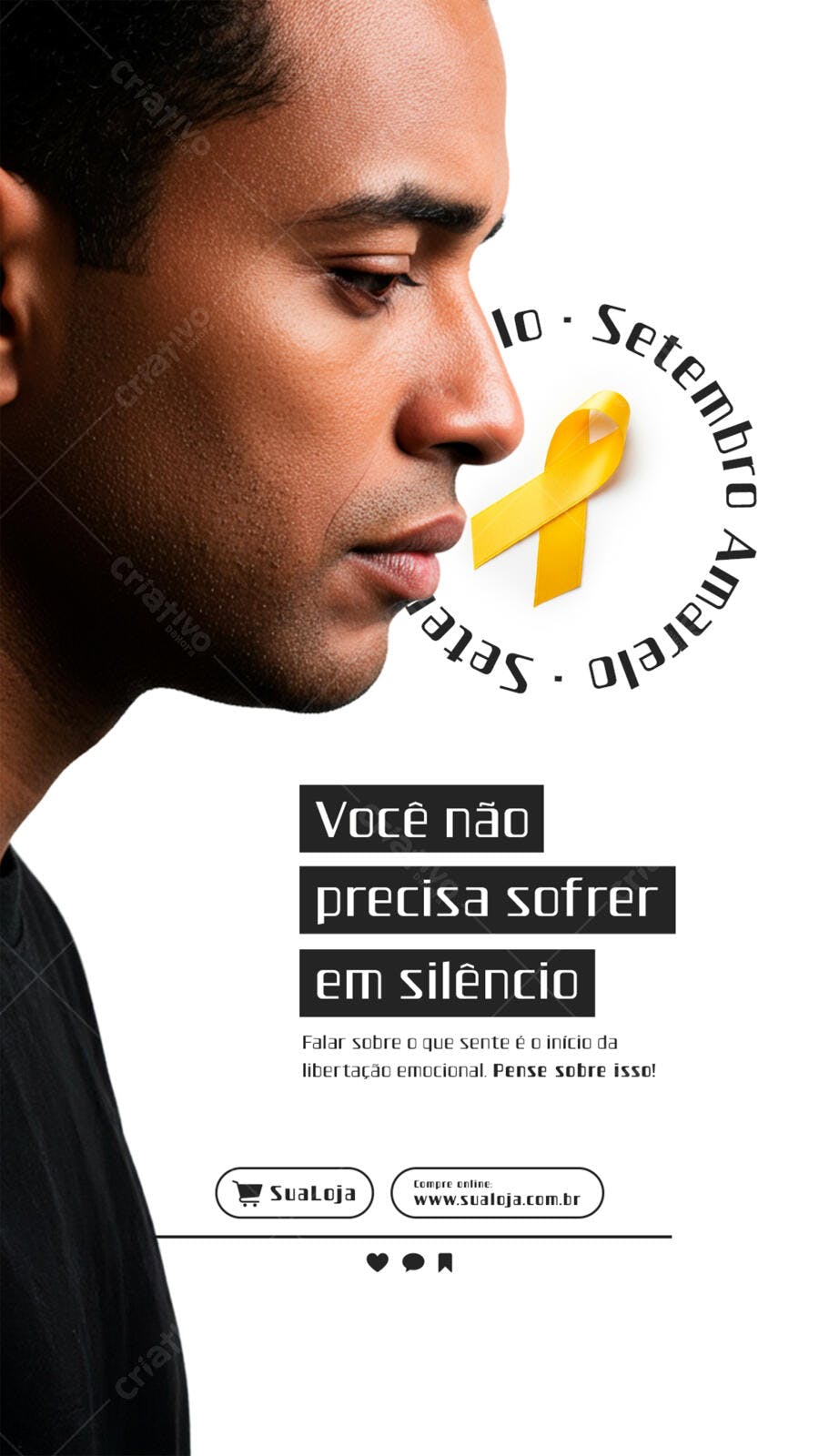 Flyer Setembro Amarelo PSD Editável