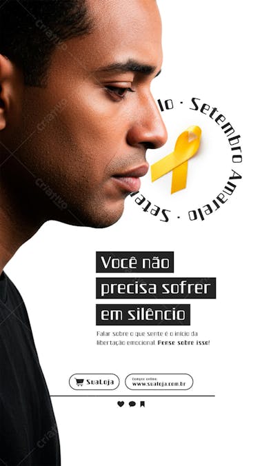 Flyer Setembro Amarelo PSD Editável