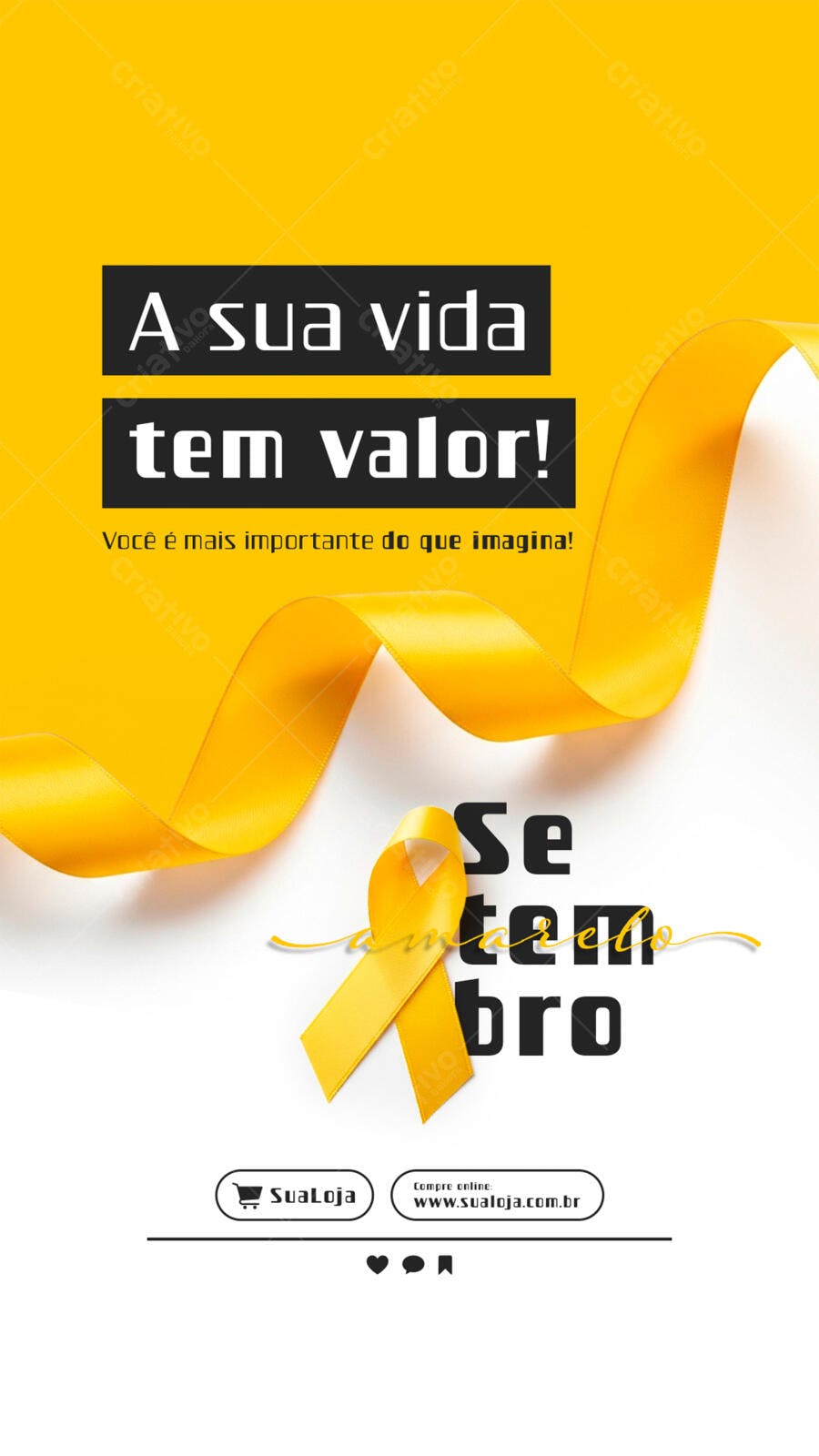Flyer Setembro Amarelo PSD Editável