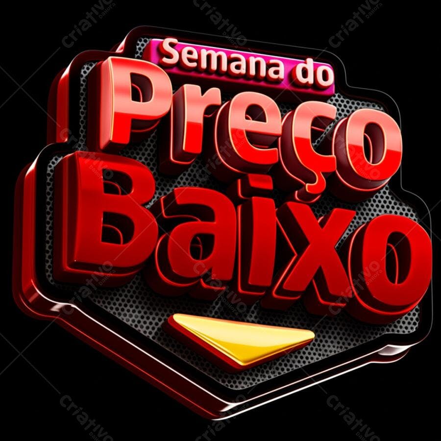 Semana do Preço Baixo Logotipo Vermelho