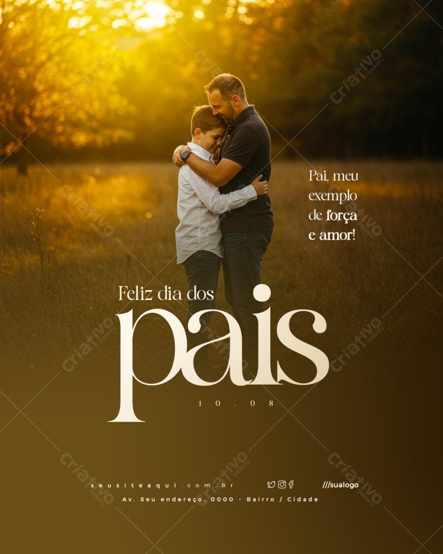 Flyer para Dia dos Pais PSD Editável