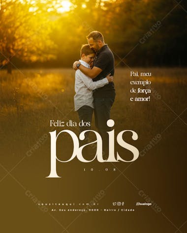 Flyer para Dia dos Pais PSD Editável