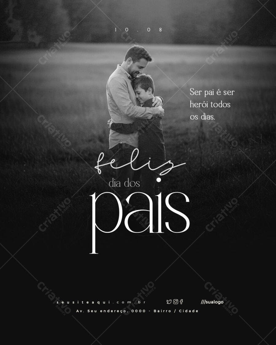 Postagem Dia dos Pais PSD Editável