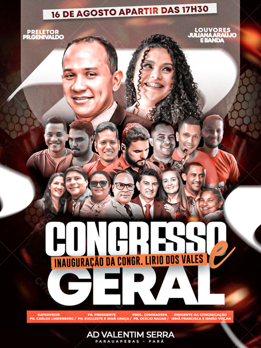 Flyer Congresso Geral PSD Editável