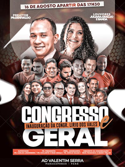 Flyer Congresso Geral PSD Editável