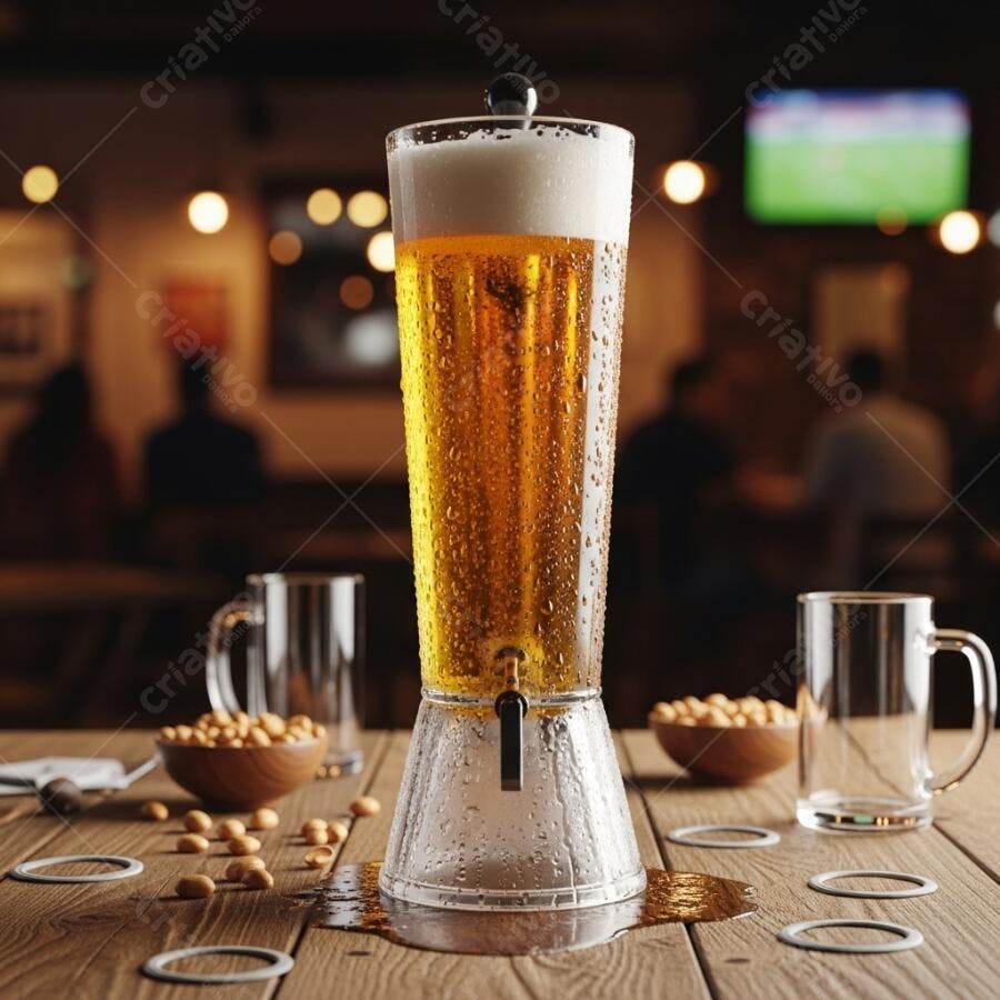 Torre de Cerveja Gelada em Bar