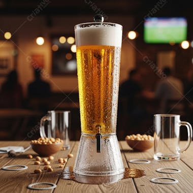 Torre de Cerveja Gelada em Bar