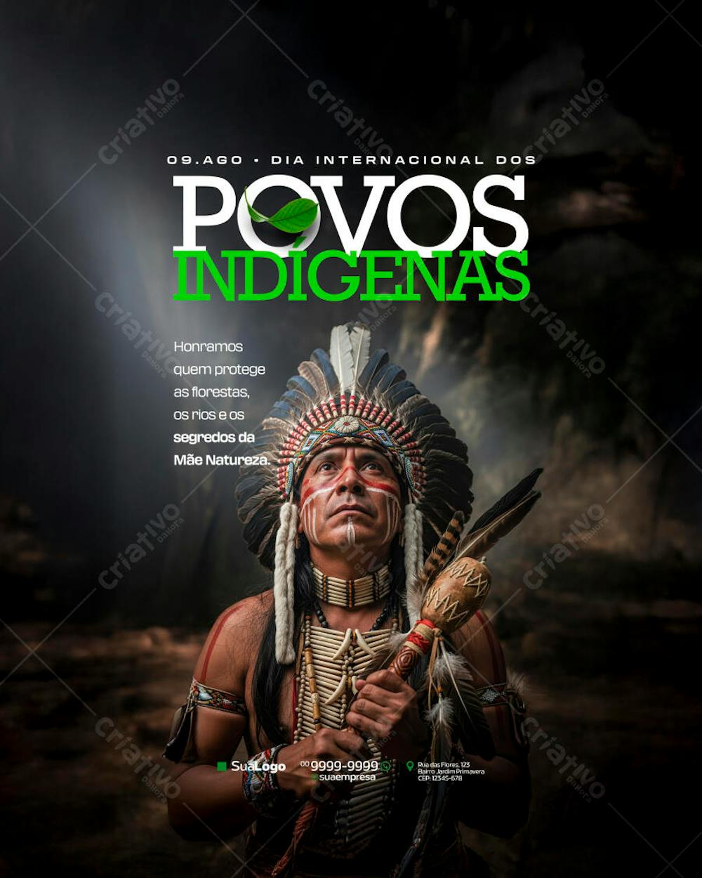 Editable PSD Poster for International Day of Indigenous Peoples | PSD ...