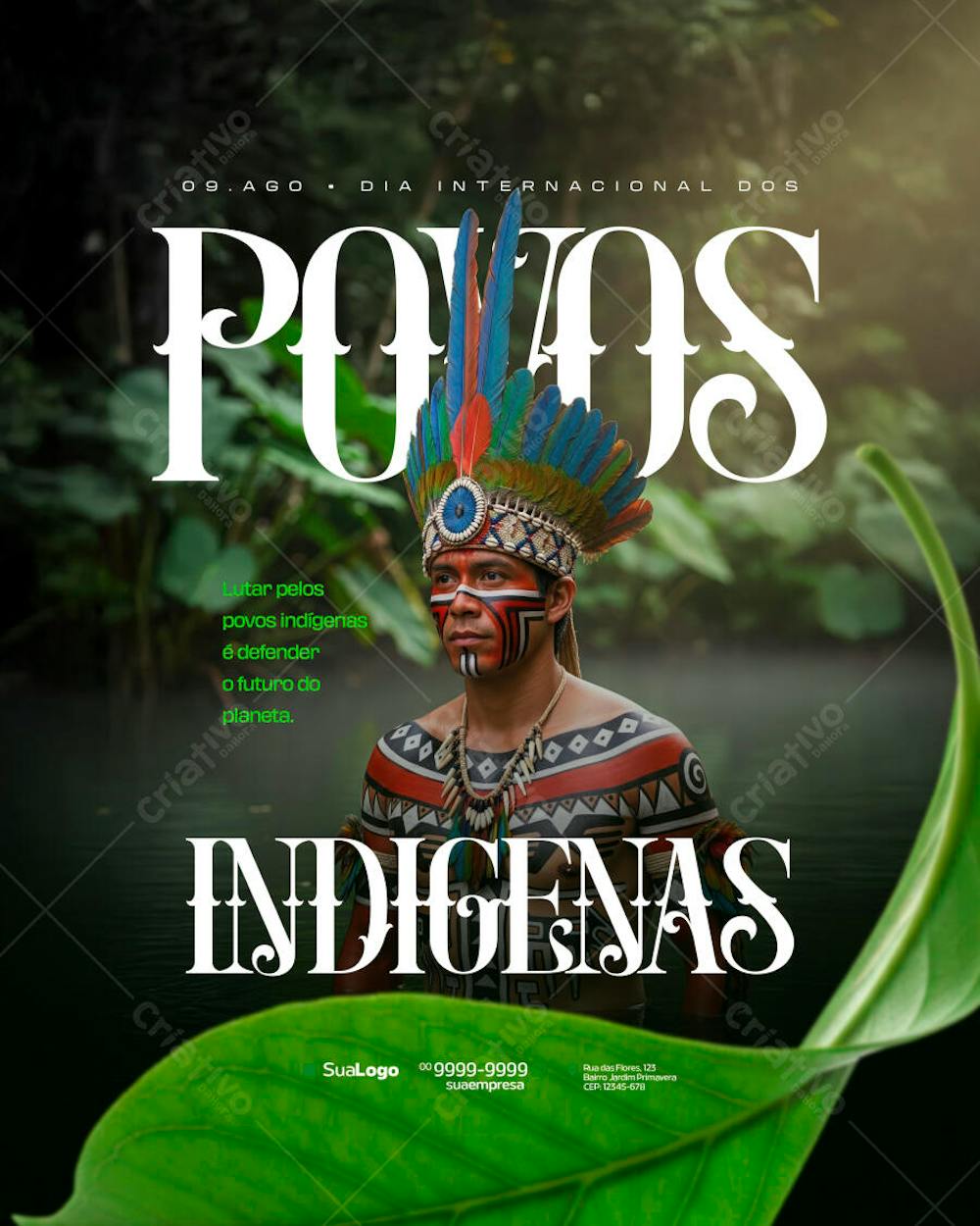 Editable PSD Flyer for International Day of Indigenous Peoples | PSD ...
