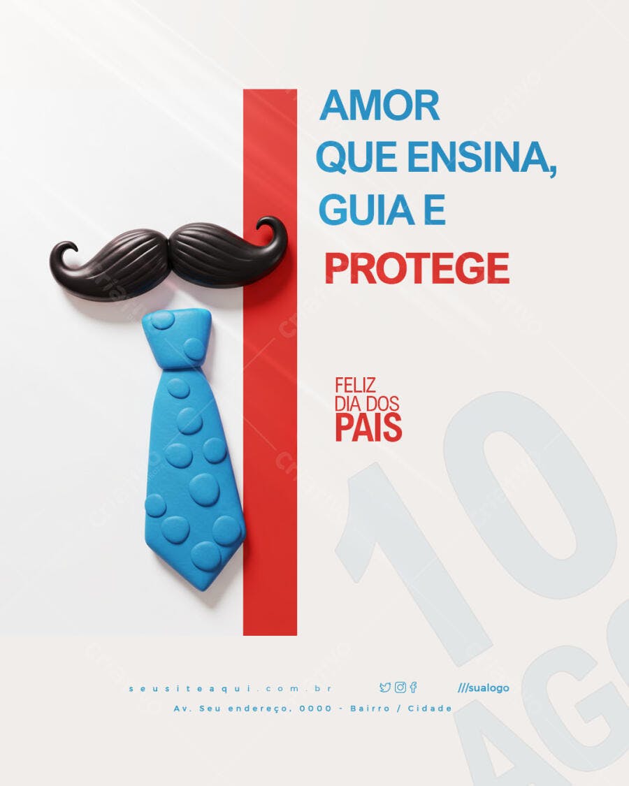 Flyer Dia dos Pais PSD Editável