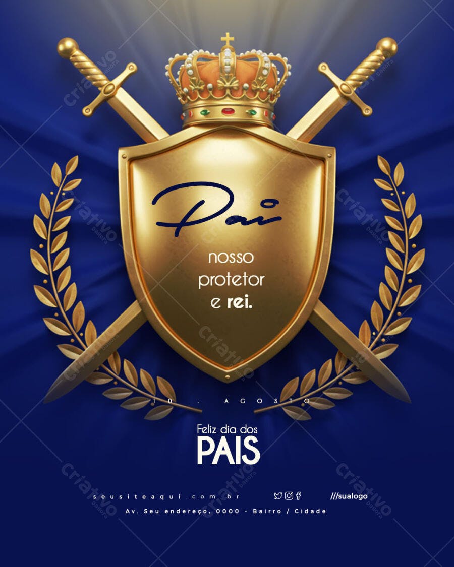 Flyer Dia dos Pais PSD Editável