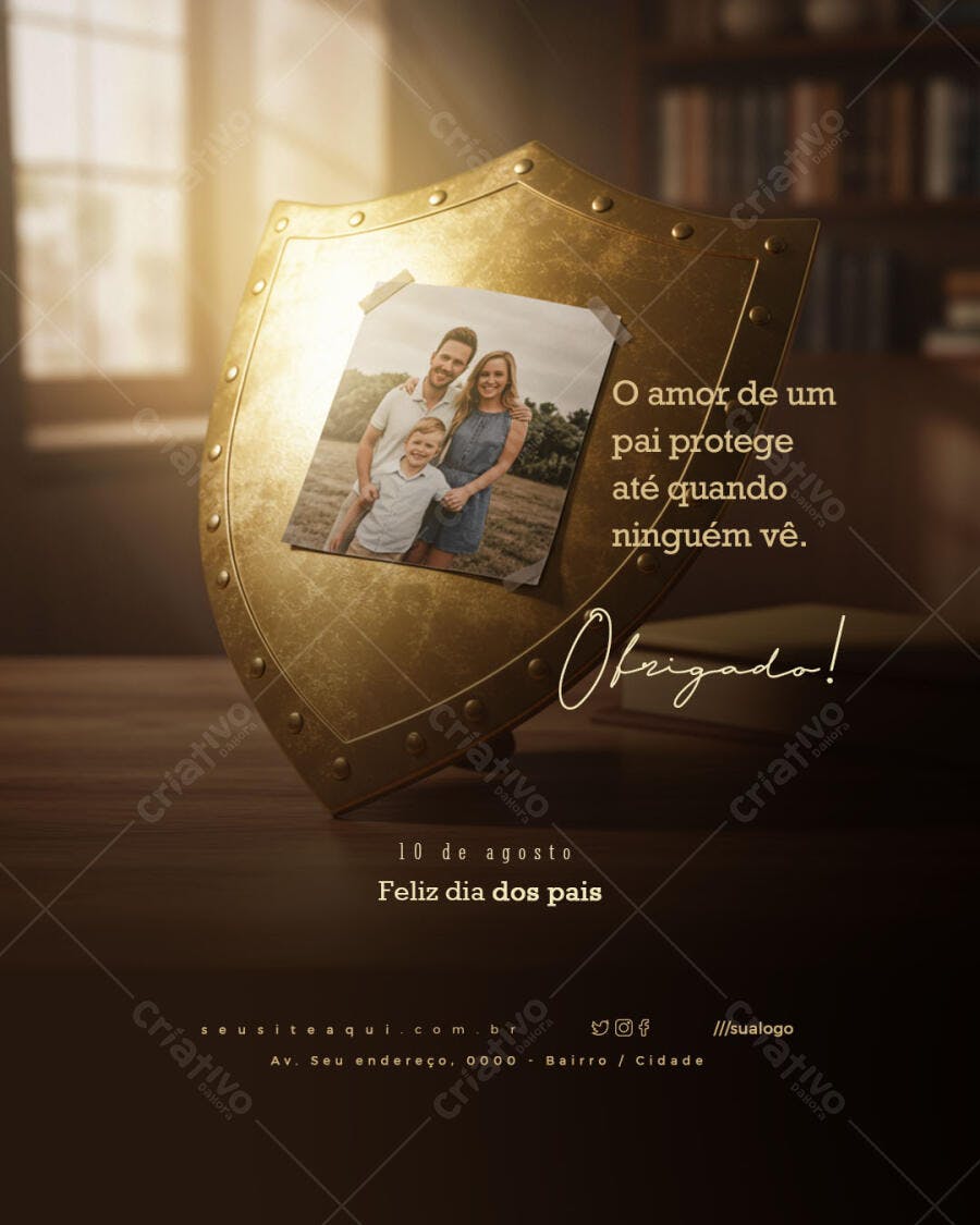Post para o Dia dos Pais PSD Editável