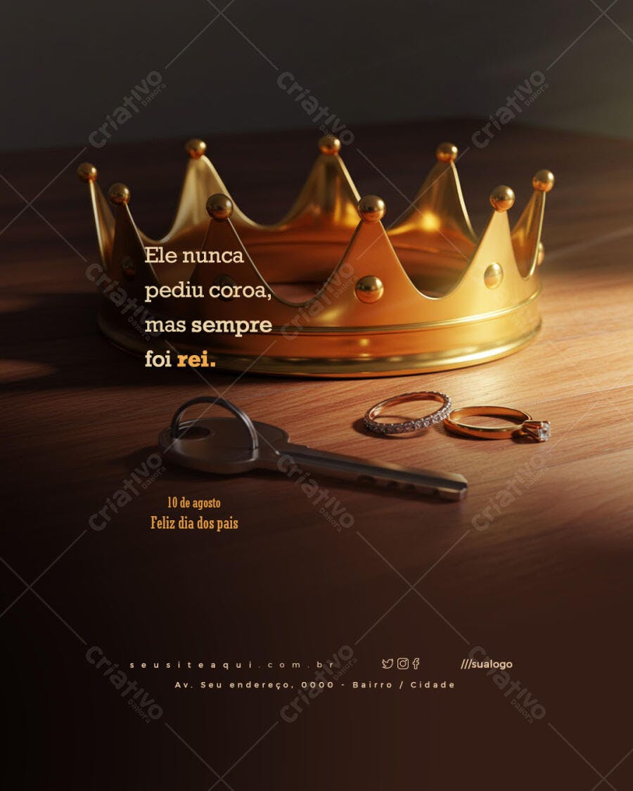 Flyer para Dia dos Pais PSD Editável