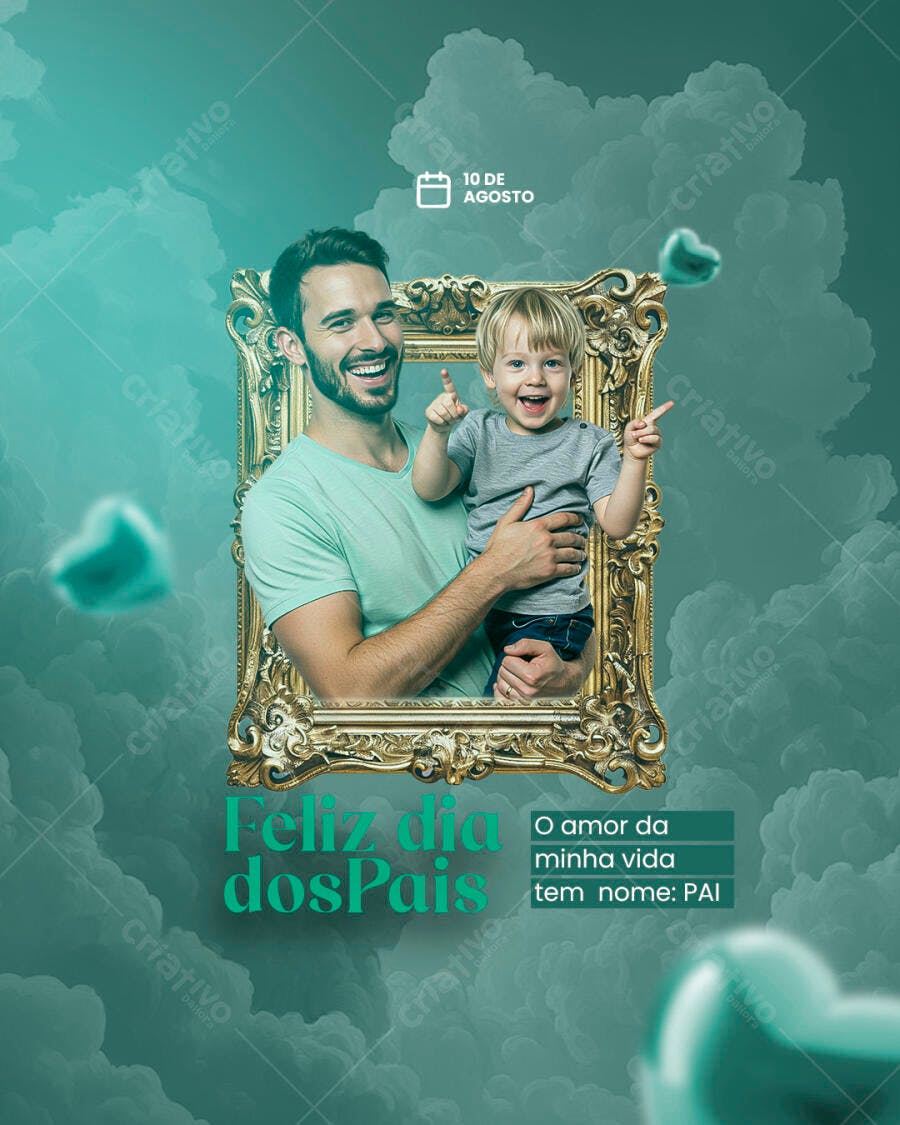 Postagem Dia dos Pais PSD Editável
