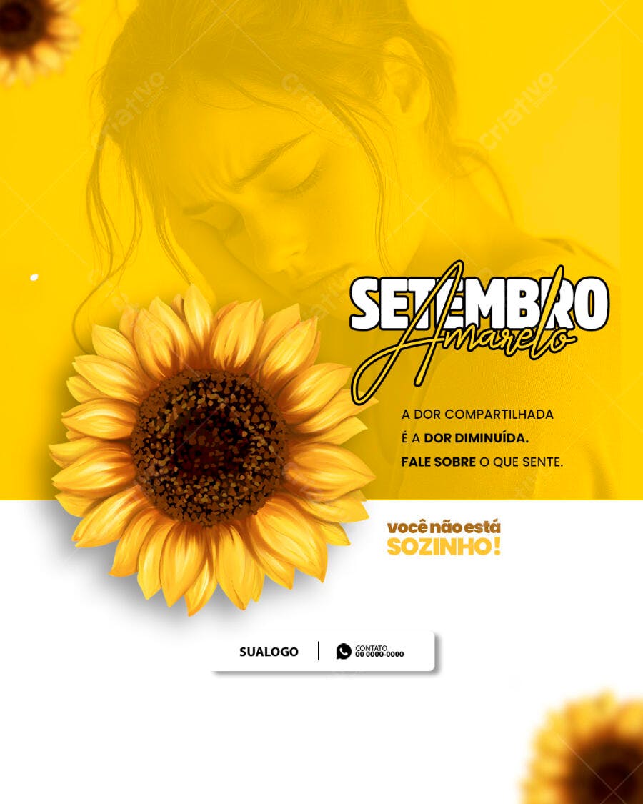 Flyer Setembro Amarelo PSD Editável