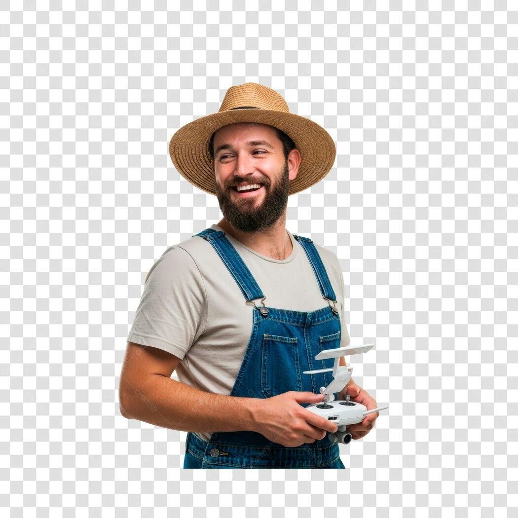 Avatar Agricultor PNG com fundo transparente