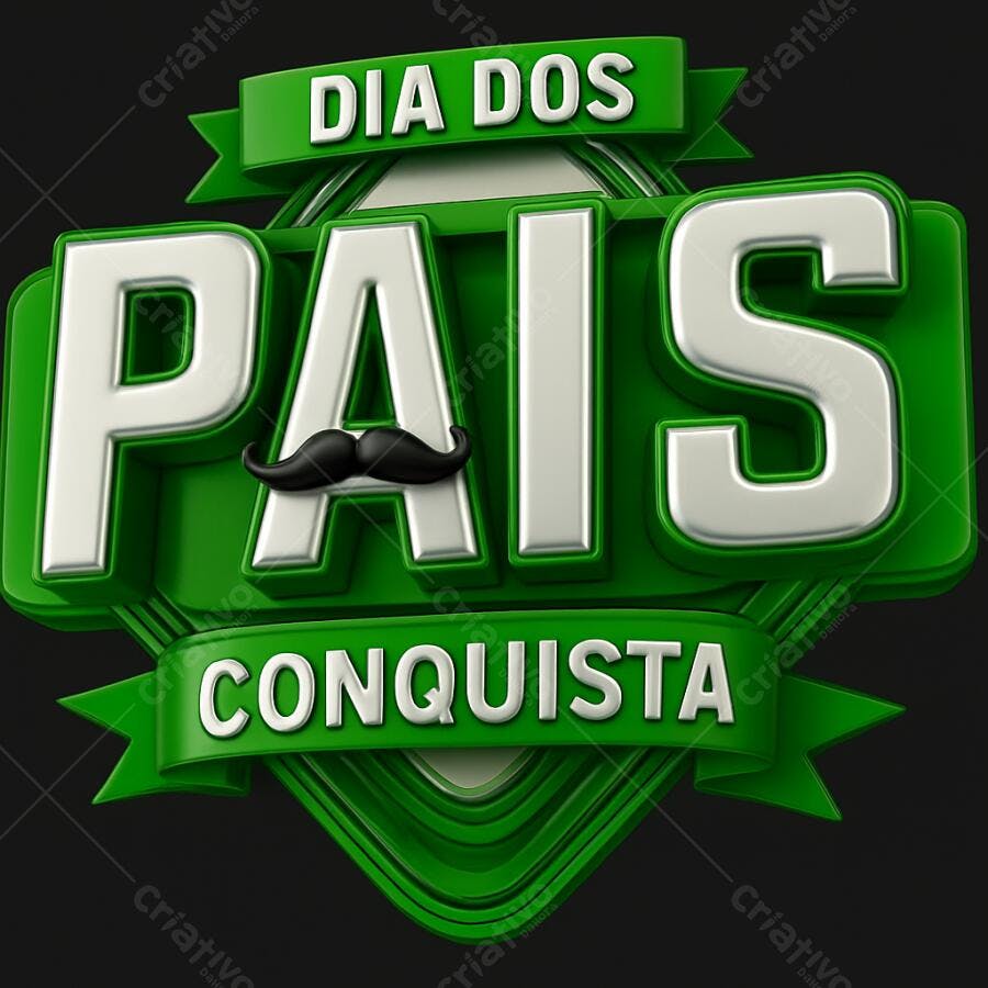 Banner Dia dos Pais PNG com fundo transparente