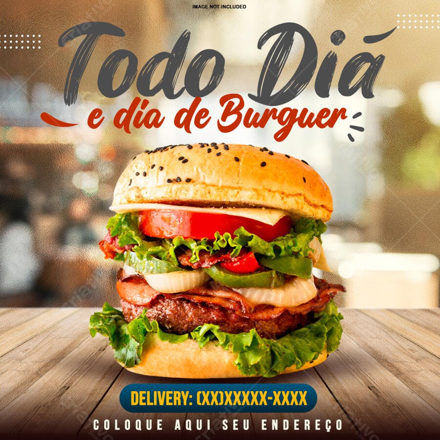 Flyer para Lanchonete PSD Editável