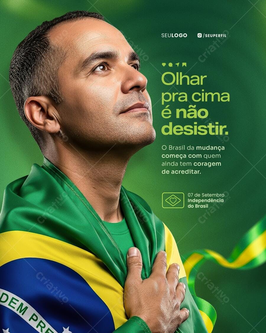 Flyer 7 de Setembro PSD Editável