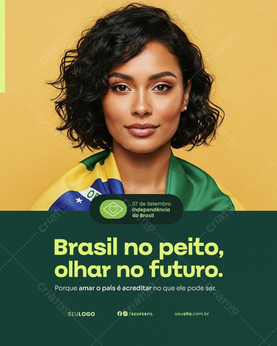 Flyer 7 de Setembro PSD Editável