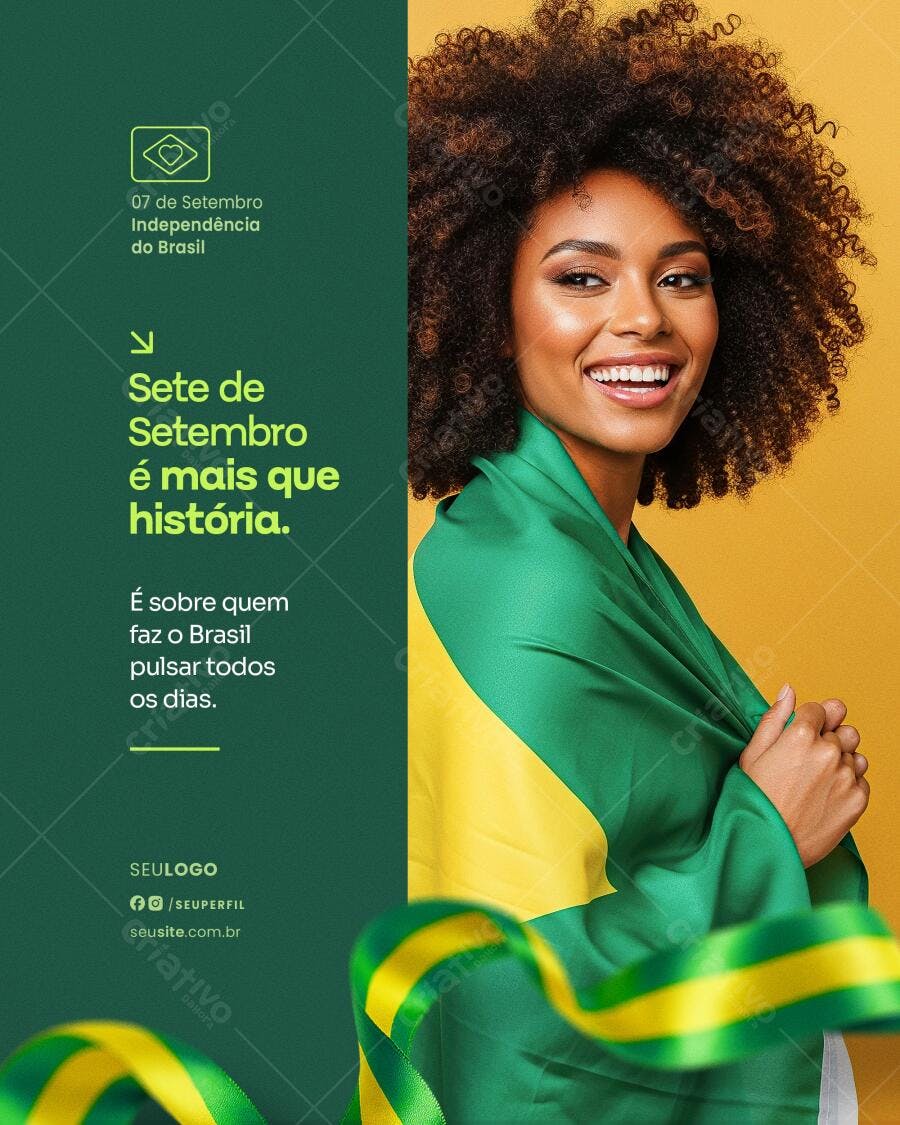 Postagem 7 de Setembro PSD Editável