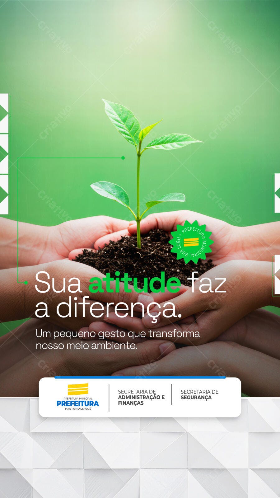 Flyer Meio Ambiente PSD Editável