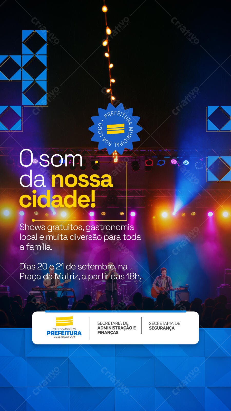 Flyer Festival Musical Setembro PSD Editável