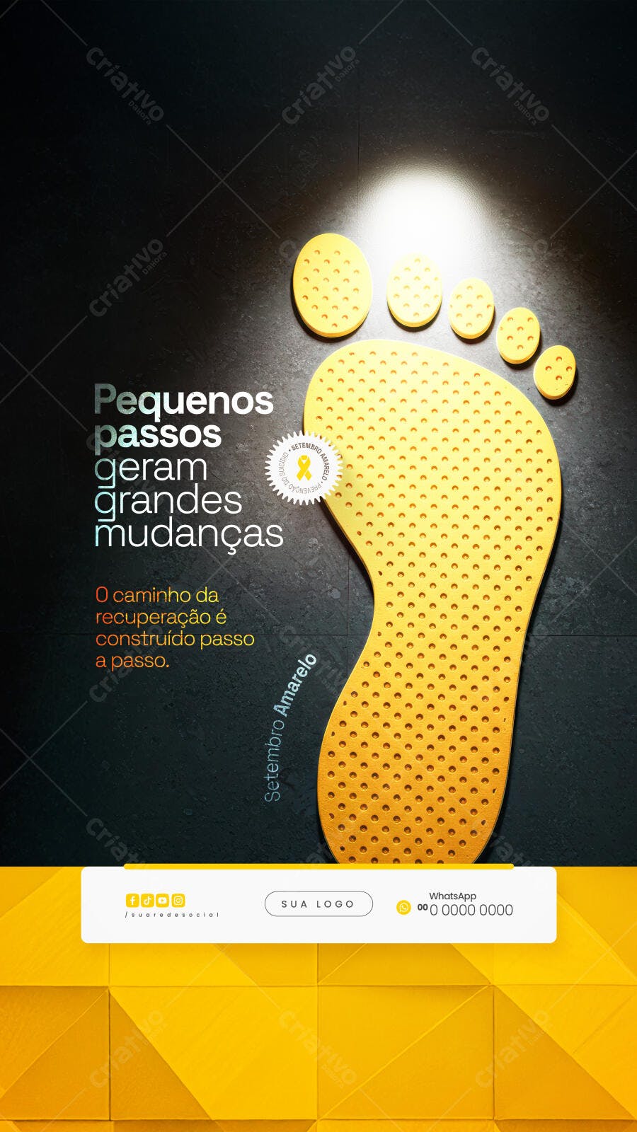 Flyer Setembro Amarelo PSD Editável
