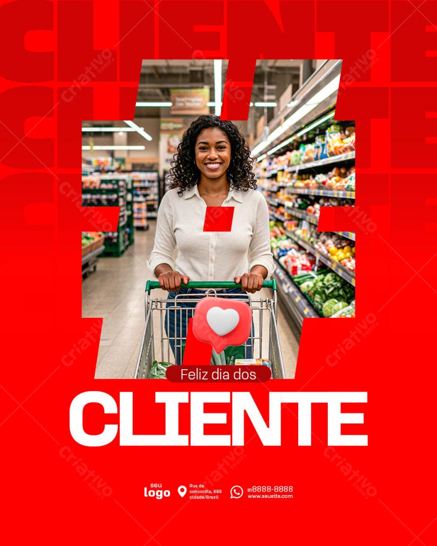 Postagem Dia do Cliente PSD Editável
