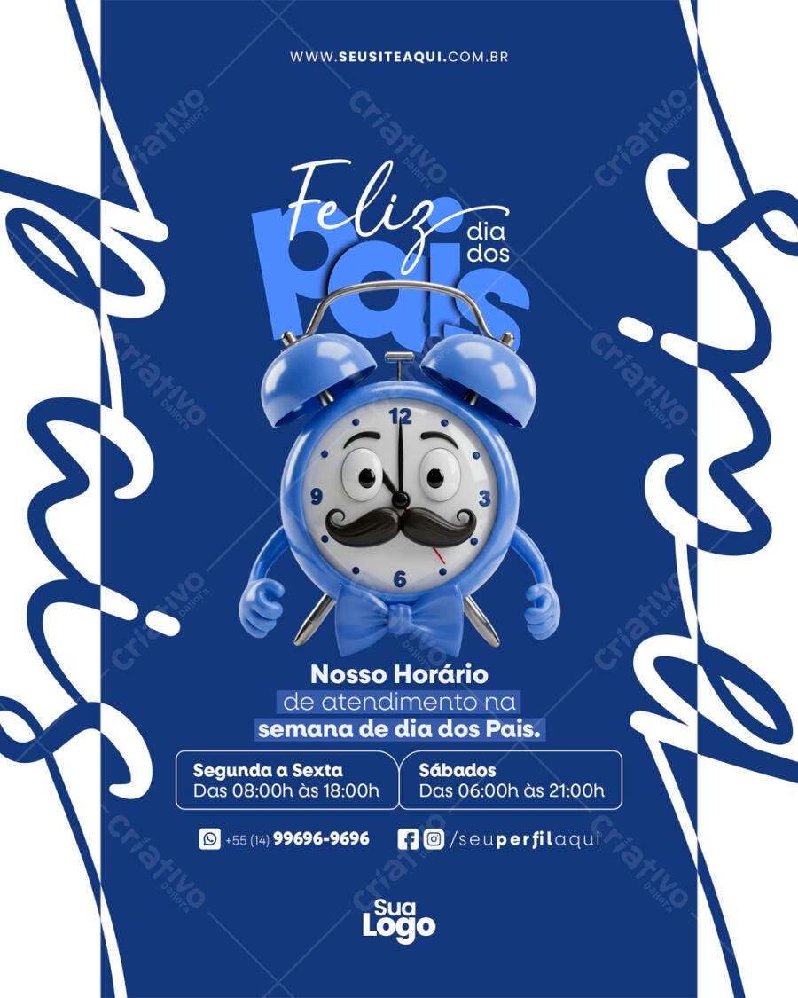 Flyer Dia dos Pais PSD Editável