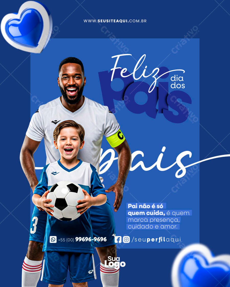 Flyer Dia dos Pais PSD Editável