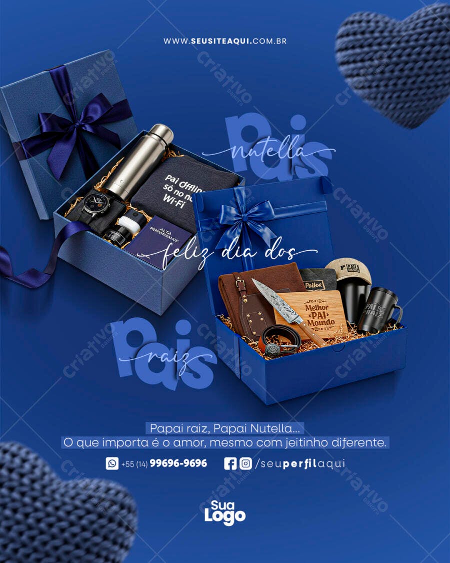 Flyer Dia dos Pais PSD Editável