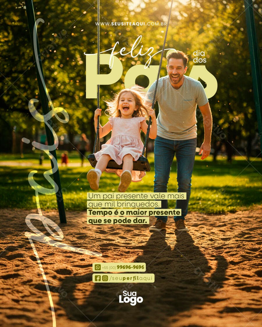 Postagem Dia dos Pais PSD Editável