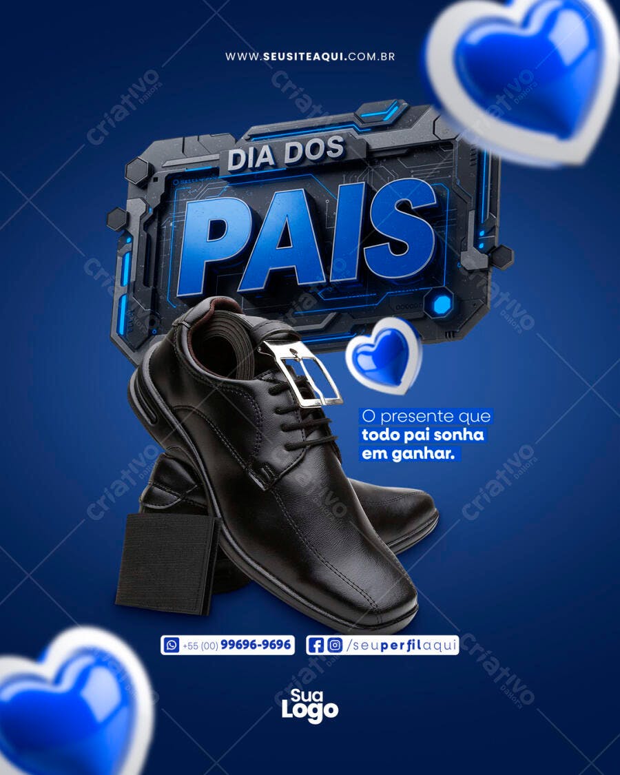 Flyer Dia dos Pais PSD Editável