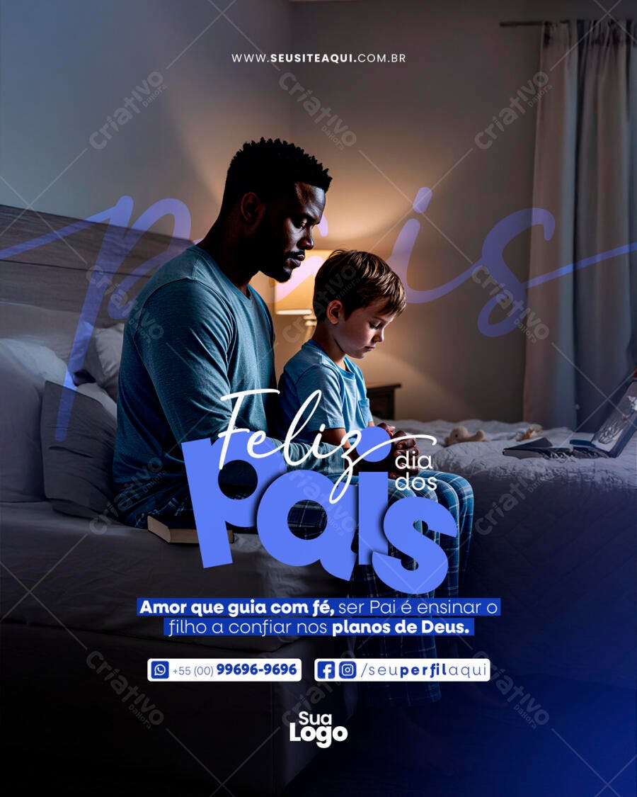 Flyer para o Dia dos Pais PSD Editável