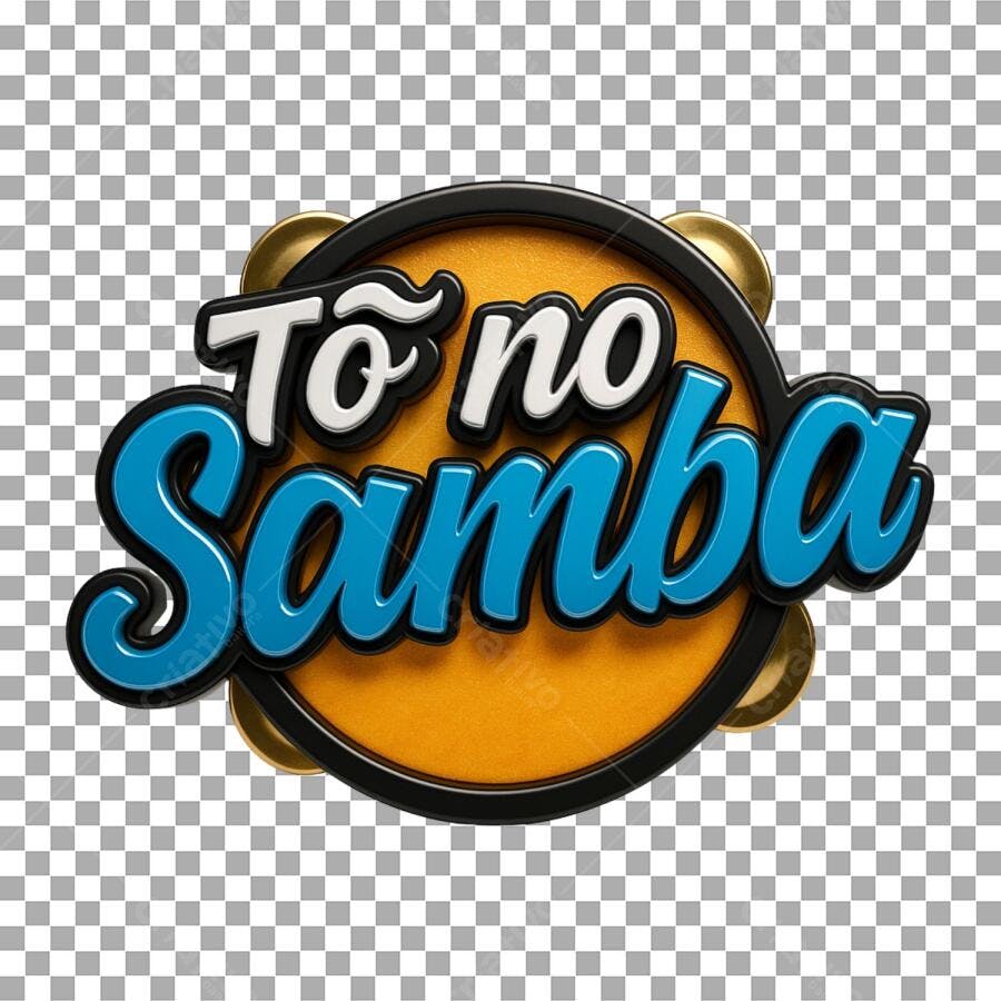 Banner Carnaval Tô no Samba PNG com fundo transparente