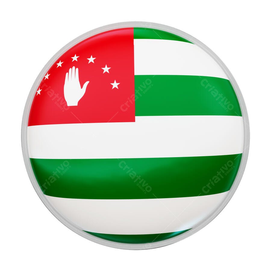 Ícone Bandeira Abkhazia PSD Editável