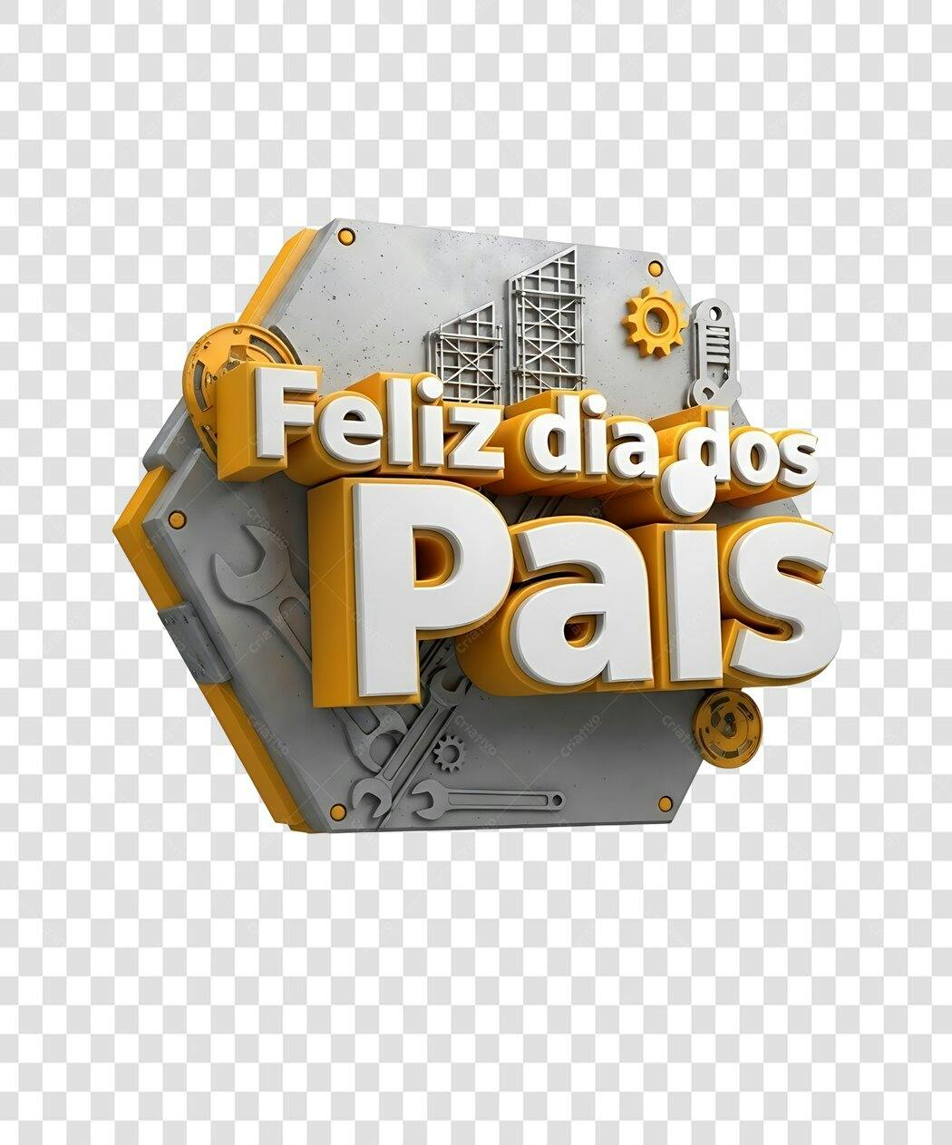 Banner Dia dos Pais PNG com fundo transparente