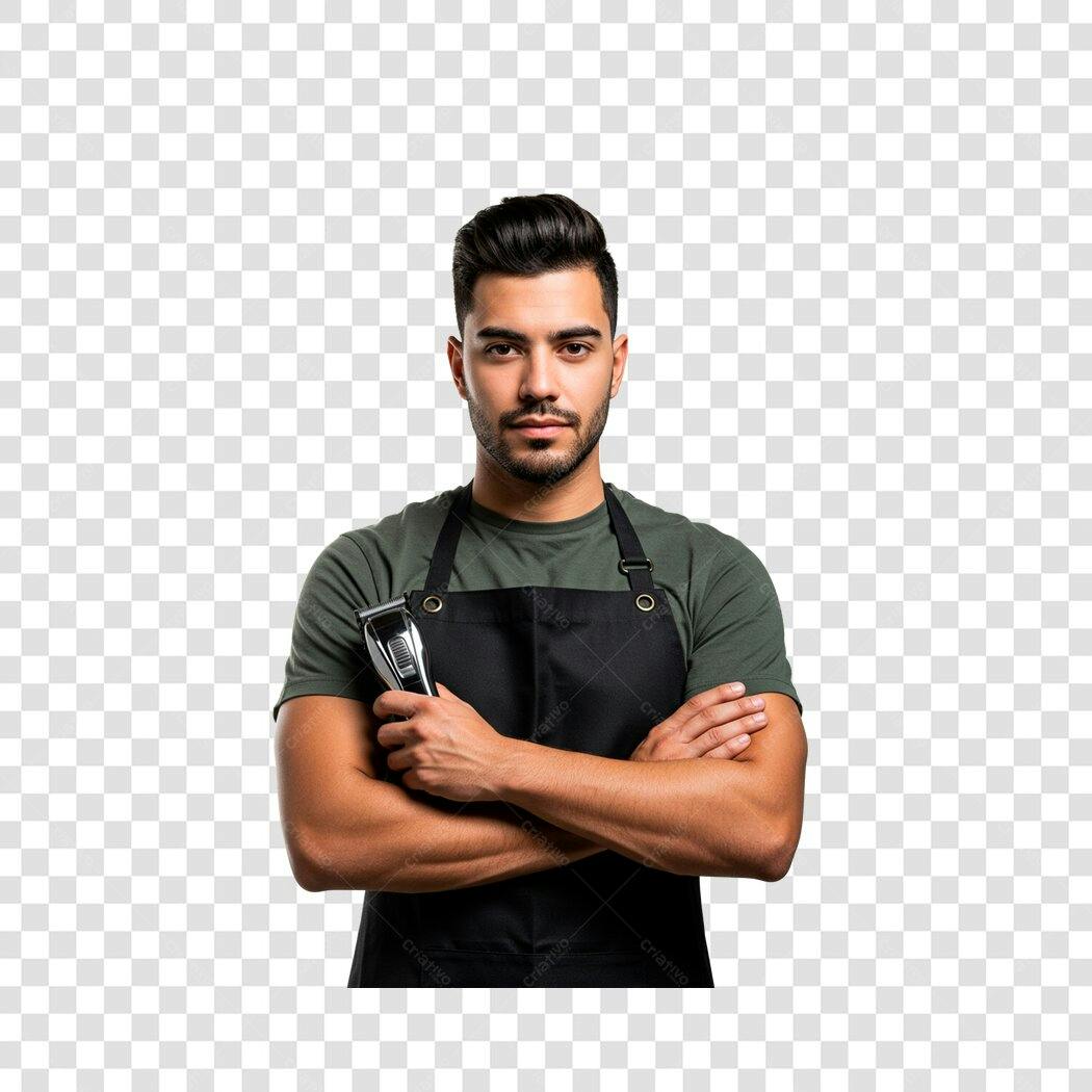Barbeiro PNG com fundo transparente