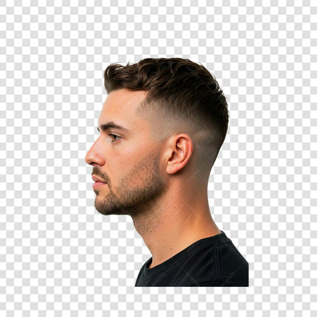 Perfil Masculino PNG com fundo transparente