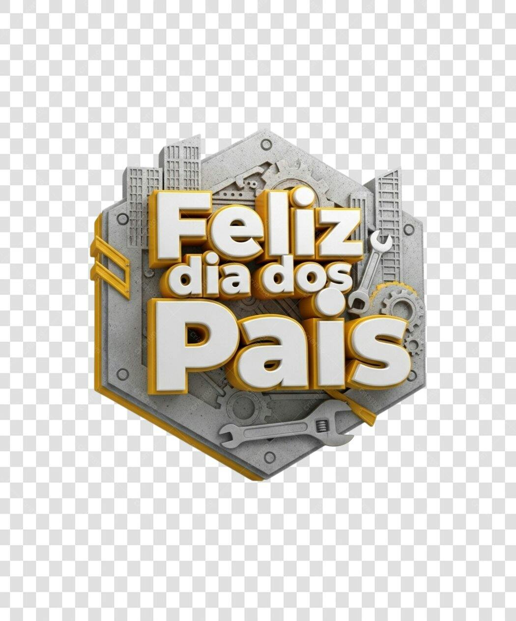Banner Dia dos Pais PNG com fundo transparente