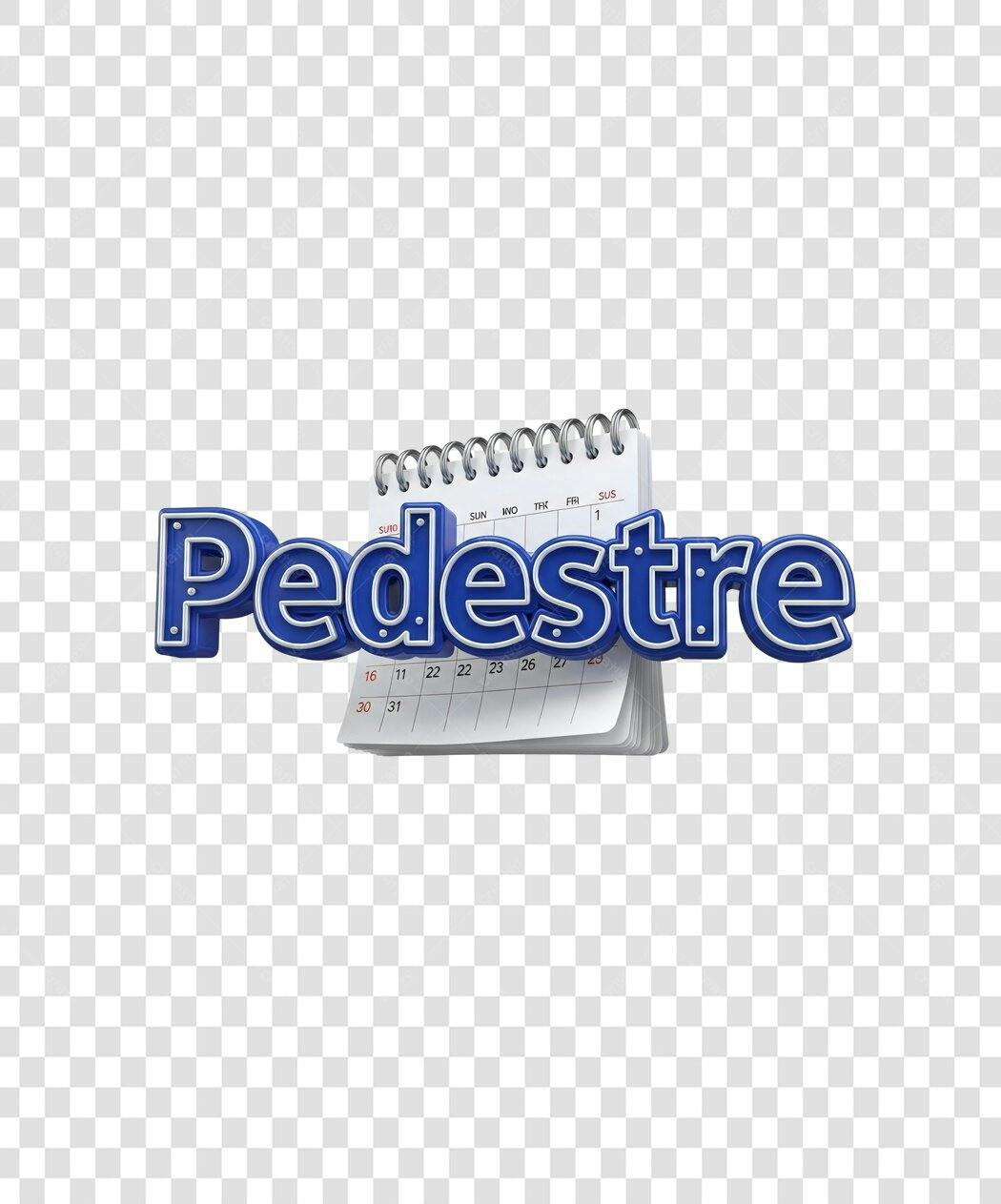 Banner Dia do Pedestre PNG com fundo transparente