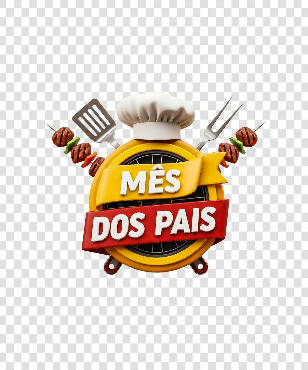 Banner Mês dos Pais PNG com fundo transparente