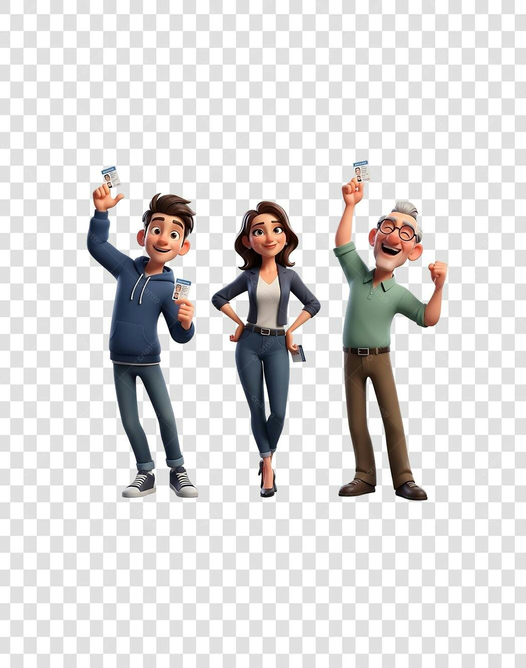 Ilustração Família PNG com fundo transparente
