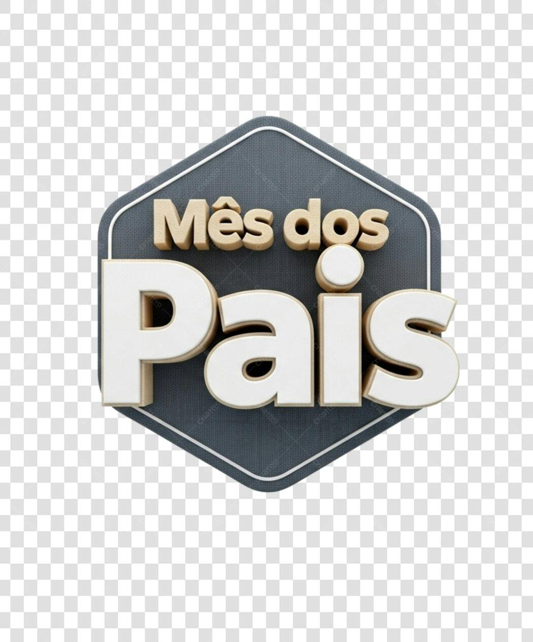 Banner Mês dos Pais PNG com fundo transparente