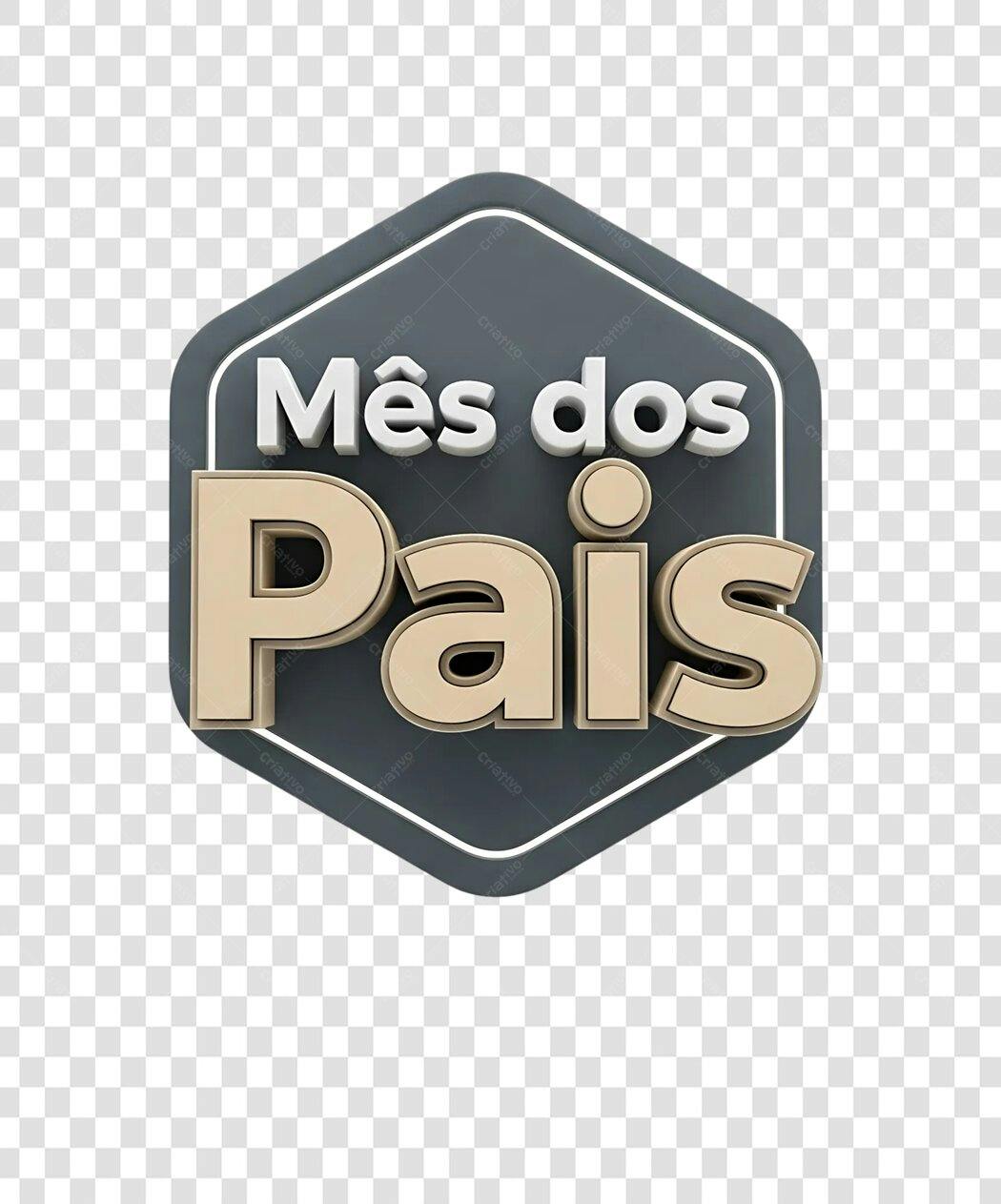 Banner Mês dos Pais PNG com fundo transparente