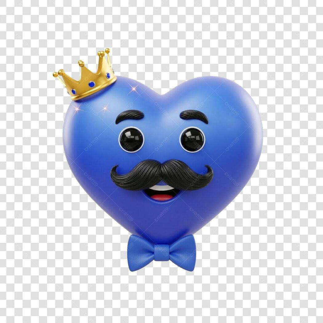 Emoji Coração Pai Dia dos Pais PNG com fundo transparente